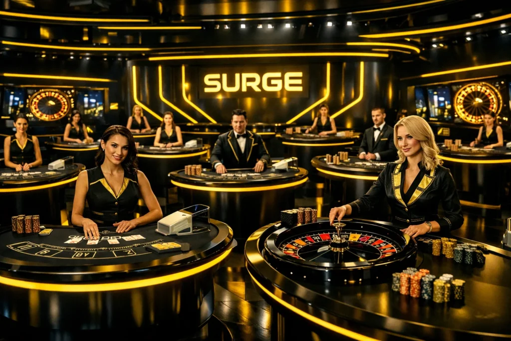 Surge Casino Live Dealer Studio